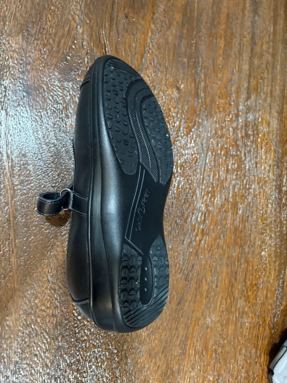 OrthoFeet Orthodic Shoes 1 Left Shoe Black sz 9.5 Black Leather NEW - Picture 4 of 4